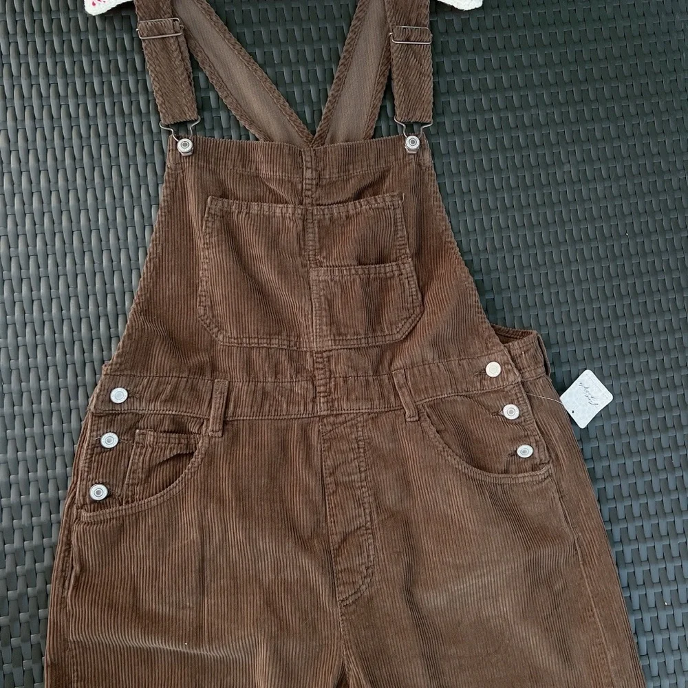 Free People Womens We The Free Ziggy Cord Overalls Size L - Picture 10 of 12